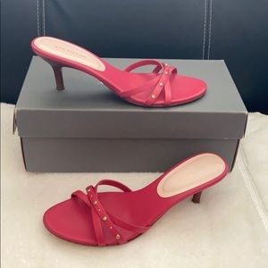 Ann Taylor fuchsia heel sandals size 7.5